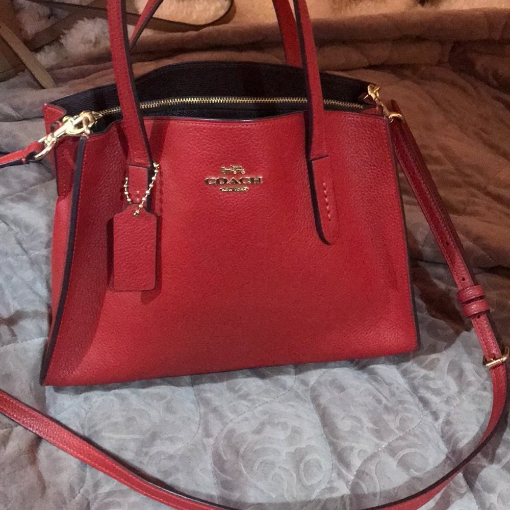 Red Coach crossbody
